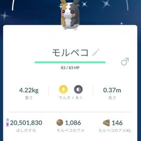 【色違い✨️】モルペコ トレード | ポケモンGOのアカウントデータ、RMTの販売・買取一覧