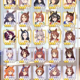 環境完凸5枚+人気ウマ娘多数+70000 | ウマ娘のアカウントデータ、RMTの販売・買取一覧