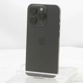 〔中古品〕 iPhone15 Pro 128GB ブラックチタニウム MTU73J／A SIMフリー【349】