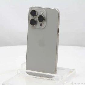 〔中古品〕 iPhone15 Pro 256GB ナチュラルチタニウム MTUF3J／A SIMフリー【348】