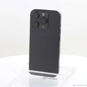 〔中古品〕 iPhone15 Pro 512GB ブラックチタニウム MTUH3J／A SIMフリー【348】