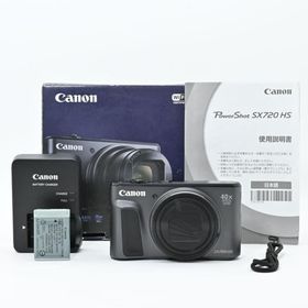 ＜良品＞ Canon PowerShot SX720 HS ブラック｜光学40倍ズーム×高画質コンパクト｜フラッシュ不稼働｜元箱付