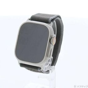〔中古〕Apple(アップル) Apple Watch Ultra 2 GPS + Cellular 49mm チタニウムケース ブルー／ブラックトレイルループ〔258-ud〕