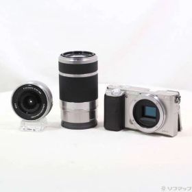 〔中古品〕 α6000 ダブルズームレンズキット シルバー ILCE-6000Y【348】