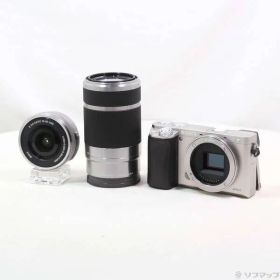 〔中古品〕 α6000 ダブルズームレンズキット シルバー ILCE-6000Y【348】