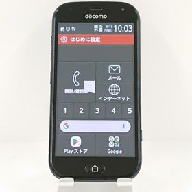 らくらくスマートフォン me F-01L ドコモ ブラック 送料無料 即決 本体 c13954