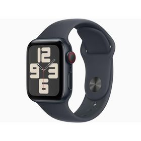 Apple MXGC3J/A Apple Watch SE 第2世代 GPS + Cellularモデル 40mmミッドナイトアルミニウムケースとミッドナイトスポーツバンド S/M 新品 送料無料