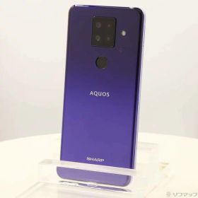 【中古】SHARP(シャープ) AQUOS sense4 plus 128GB パープル SH-M16 SIMフリー 【262-ud】