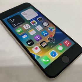 【金モバ】★美品★simフリー★iPhoneSE3 64GB★スターライト★バッテリー100％★