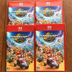 マリオカート ワールド Switch 2 新品未開封シュリンク付き 4枚セット(家庭用ゲームソフト)