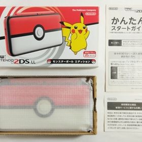 Newニンテンドー2DS LL モンスターボールエディション ※美品ですが液晶黄ばみ有