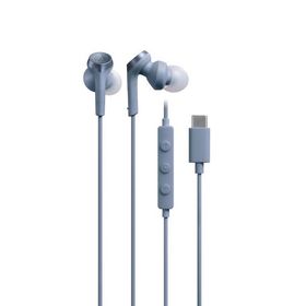 オーディオテクニカ ATH-CKS330C BLイヤホン 有線 1.2m マイク付き USB Type-C 重低音 カナル型 PC