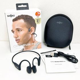 アフターショックス(AFTERSHOKZ)の完品 shokz 骨伝導ワイヤレスイヤホン OPENRUN PRO ブラック(ヘッドフォン/イヤフォン)