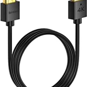 Senetem HDMI ケーブル 2m HDMI2.0規格 スリム 薄型 ハイスピード 18Gbps 4K@60Hz/HDR/ARC/3D/イーサネット対応 テレビ,PS5/4/3,Xbox,Nintendo Switch,Apple TV,Fire
