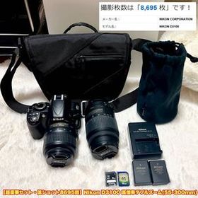 Nikon D3100 高倍率ダブルズーム★低ショット8695回 ニコン ダブルズームキット