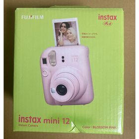 フジフイルム(富士フイルム)の富士フイルムチェキ instax mini 12 ブロッサムピンク(1台)(フィルムカメラ)