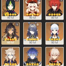 🌸破格🌸 ☆5x52 ナヒーダ＋餅武器など | 原神のアカウントデータ、RMTの販売・買取一覧