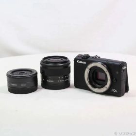 〔中古品〕 ミラーレス一眼カメラ EOS M100ブラック・ダブル レンズキット【276】