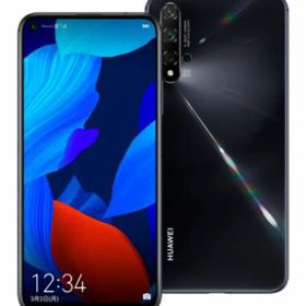 【中古】【安心保証】 HUAWEI nova 5T YAL-L21[128GB] 楽天モバイル ブラック