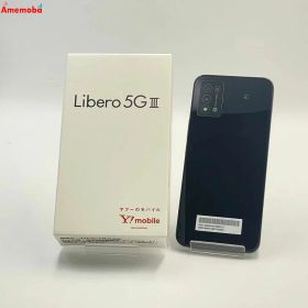 【中古】Libero 5G III 64GB ブラック A202ZT Y!mobile版SIMフリー 極美品