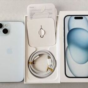 iPhone15 ブルー 128GB SIMフリー 外装美品 バッテリー新品100% 利用制限無し