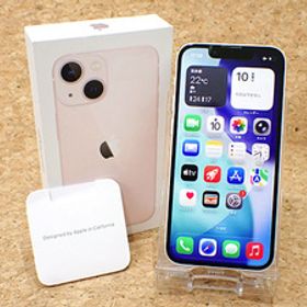 ☆【中古】国内版SIMフリー iPhone 13 mini 128GB ピンク MLJF3J/A 本体 一括購入(QZ316-10)