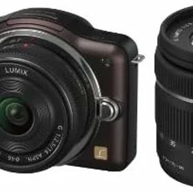 【中古】パナソニック ミラーレス一眼カメラ LUMIX GF3 ダブルレンズキット センシュアルブラウン DMC-GF3W-T