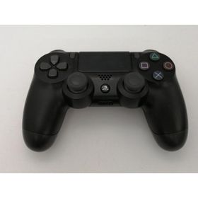 【中古】SONY ワイヤレスコントローラー(DUALSHOCK 4) CUH-ZCT2J [ジェット・ブラック]【ECセンター】保証期間１週間【ランクC】