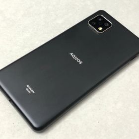【中古A】国内SIMフリーAU AQUOS sense 5G ブラック SHG03