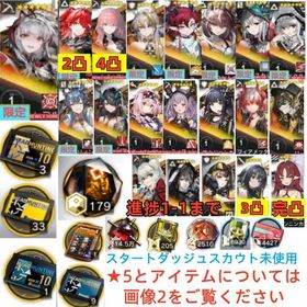 石177940個+10連券3枚 +券33枚+ウィシャデル+新約+レミュアン+シュウ+ユー+キリン+濁 | アークナイツのアカウントデータ、RMTの販売・買取一覧
