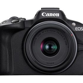 Canon ミラーレス一眼カメラ EOS R50 標準ズームレンズキット(RF-S18-45) ブラック/APS-C/約375g EOSR50BK-1845ISSTMLK