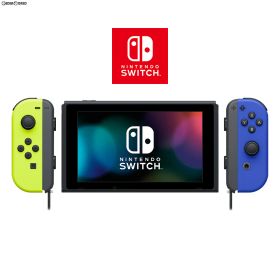(本体)マイニンテンドーストア限定 Nintendo Switch(有機ELモデル)(ニンテンドースイッチ 有機ELモデル) カスタマイズ Joy-Con(L) ネオンイエロー/(R) ブルー Joy-Conストラップ ブラック(HEG-S-KAYAA) 任天