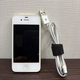 【ジャンク】iPhone 4S 16GB ホワイト 本体のみ ケーブル付き