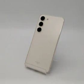 【中古】SAMSUNG au 【SIMフリー】 Galaxy S23 クリーム 8GB 256GB SCG19【広島本通】保証期間１ヶ月【ランクB】
