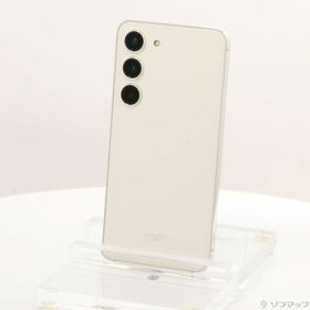 (中古)SAMSUNG Galaxy S23 256GB クリーム SCG19 au SIMフリー(352-ud)