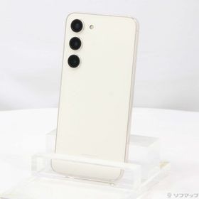 (中古)SAMSUNG Galaxy S23 256GB クリーム SCG19 au SIMフリー(348-ud)