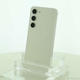 (中古)SAMSUNG Galaxy S23 256GB クリーム SCG19 au SIMフリー(258-ud)