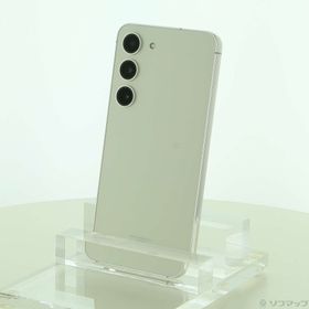 (中古)SAMSUNG Galaxy S23 256GB クリーム SCG19 au SIMフリー(377-ud)