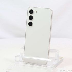 (中古)SAMSUNG Galaxy S23 256GB クリーム SCG19 au SIMフリー(344-ud)