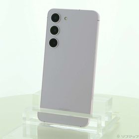 (中古)SAMSUNG Galaxy S23 256GB ラベンダー SCG19 au SIMフリー(344-ud)