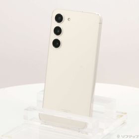 (中古)SAMSUNG Galaxy S23 256GB クリーム SCG19 au SIMフリー(377-ud)