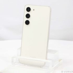 (中古)SAMSUNG Galaxy S23 256GB クリーム SCG19 au SIMフリー(262-ud)
