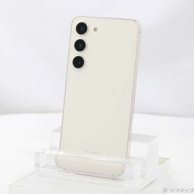 (中古)SAMSUNG Galaxy S23 256GB クリーム SCG19 au SIMフリー(377-ud)