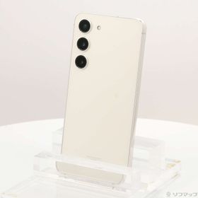 (中古)SAMSUNG Galaxy S23 256GB クリーム SCG19 au SIMフリー(295-ud)