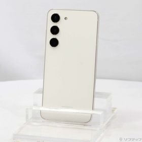 (中古)SAMSUNG Galaxy S23 256GB クリーム SCG19 au SIMフリー(297-ud)