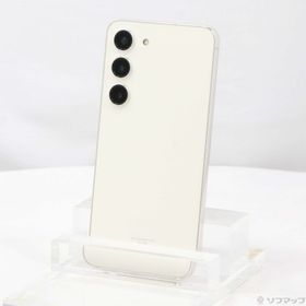(中古)SAMSUNG Galaxy S23 256GB クリーム SCG19 au SIMフリー(269-ud)