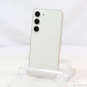 (中古)SAMSUNG Galaxy S23 256GB クリーム SCG19 au SIMフリー(371-ud)