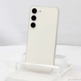 (中古)SAMSUNG Galaxy S23 256GB クリーム SCG19 au SIMフリー(305-ud)