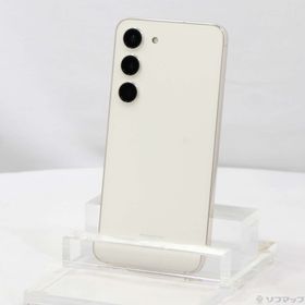 (中古)SAMSUNG Galaxy S23 256GB クリーム SCG19 au SIMフリー(269-ud)