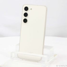 (中古)SAMSUNG Galaxy S23 256GB クリーム SCG19 au SIMフリー(349-ud)